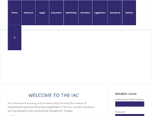 Tablet Screenshot of iacsa.co.za