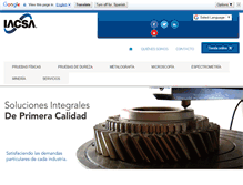 Tablet Screenshot of iacsa.com.mx